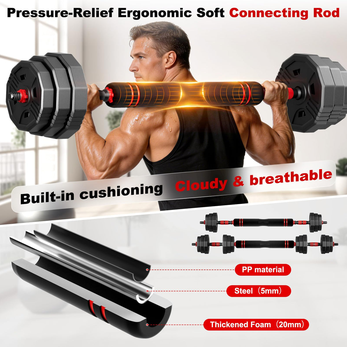 Adjustable Dumbbell Set 5in1 L615