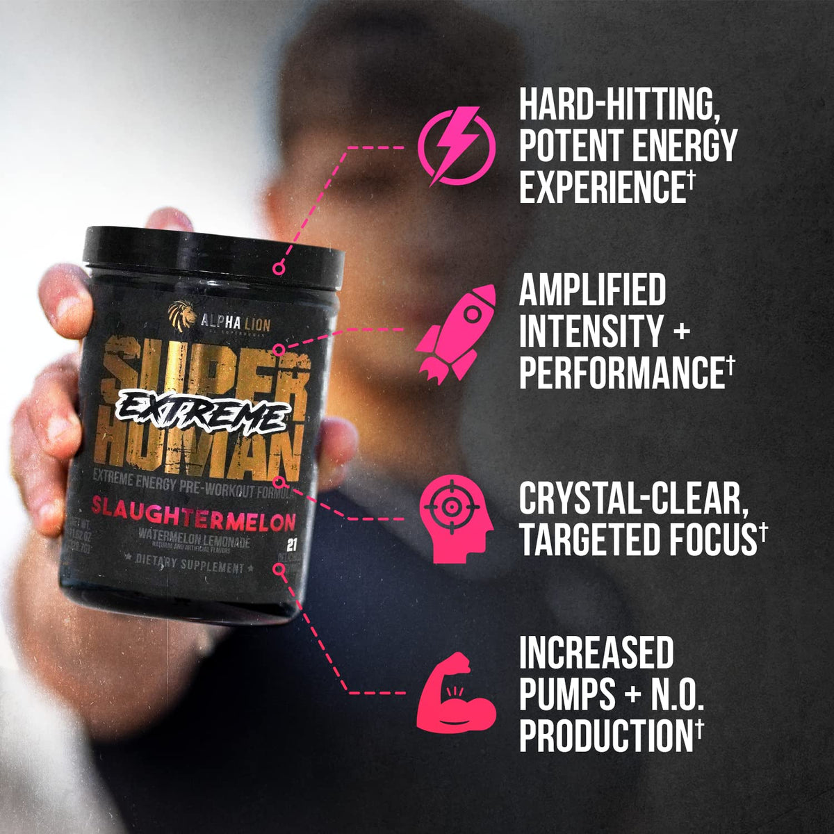 High Stim Pre Workout Powder with Beta Alanine & Caffeine (21 Servings) H378253