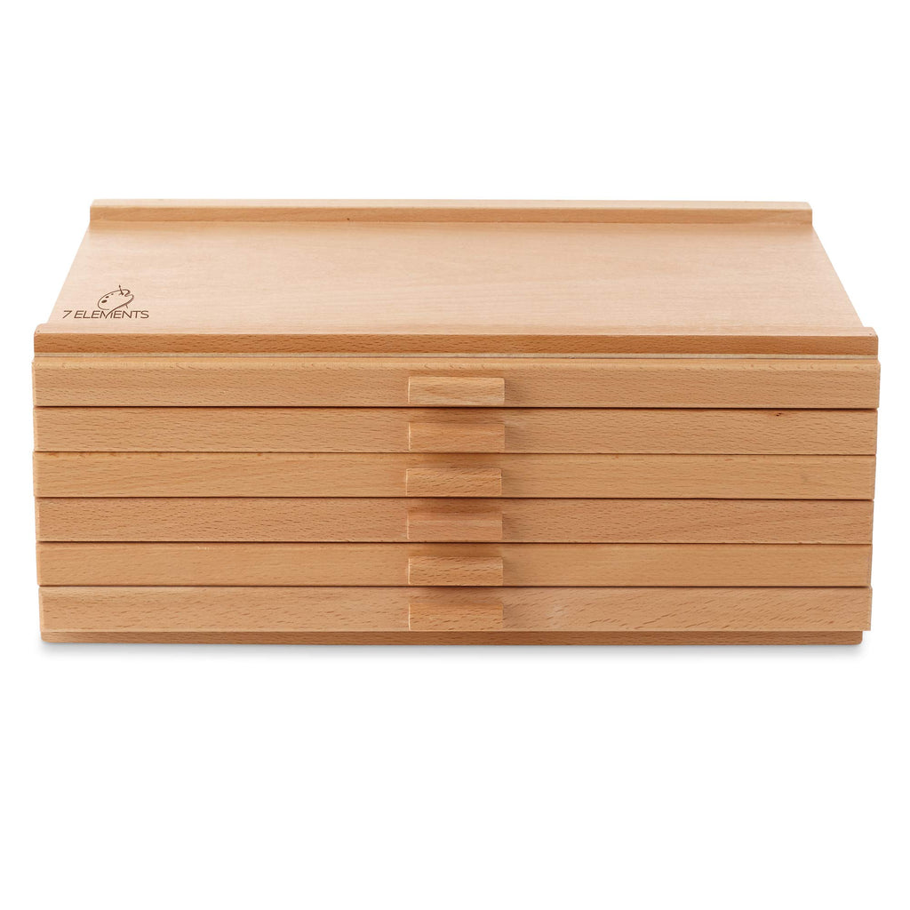 6 Drawer Wooden Artist Storage Box C51692