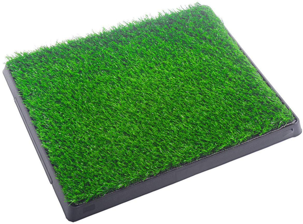 Indoor Outdoor Dog Puppy Potty Trainer Pad Grass Toilet Mat Tray 25"x20" W185730
