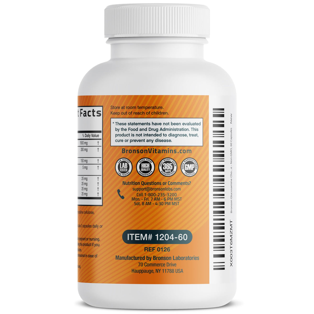 Glucosamine Chondroitin Turmeric & MSM Joint Support, 60 Capsules Y4035