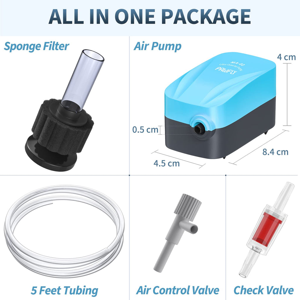 Aquarium Air Pump with Sponge Filter Kit C663024