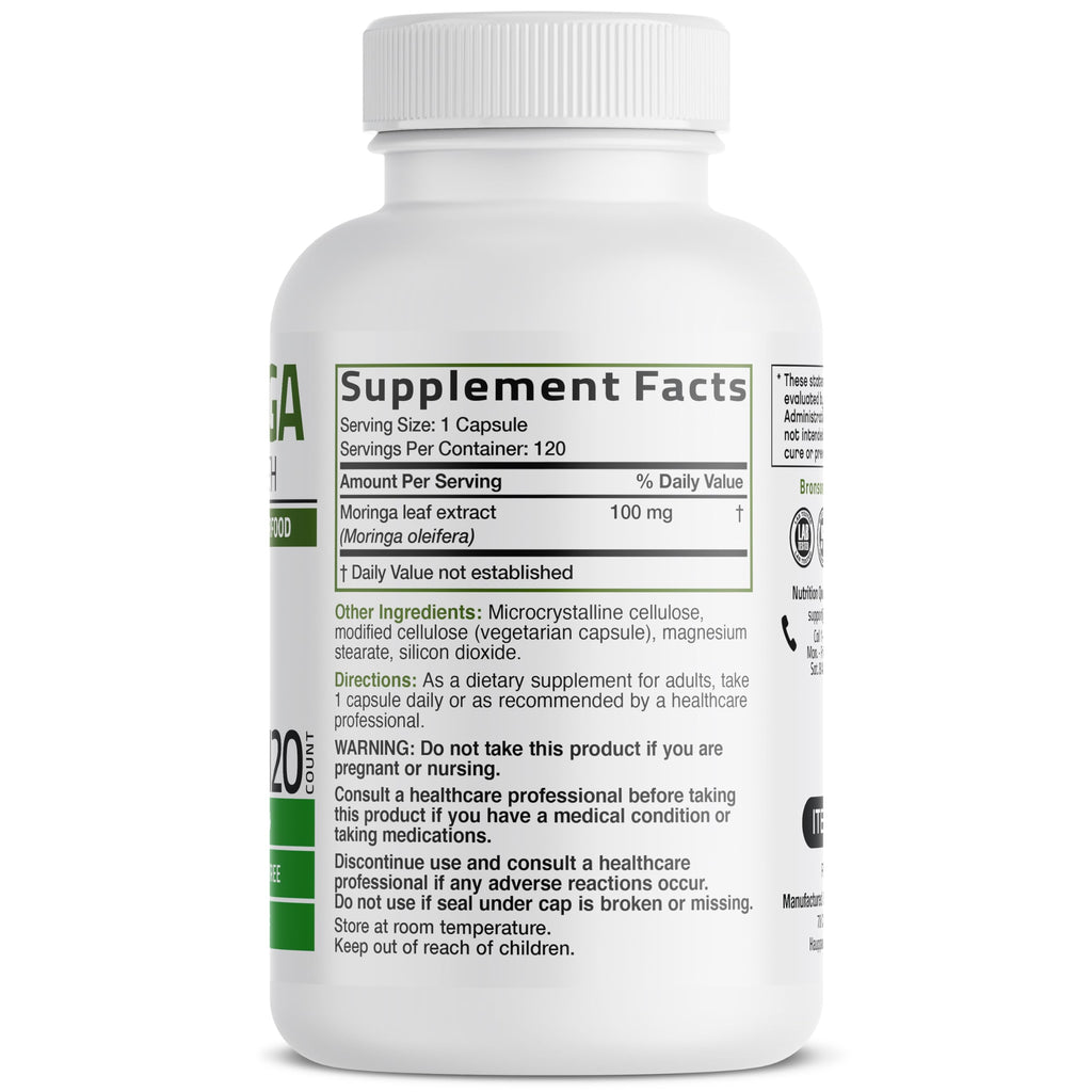 Moringa Oleifera 120 Count Capsules O48614