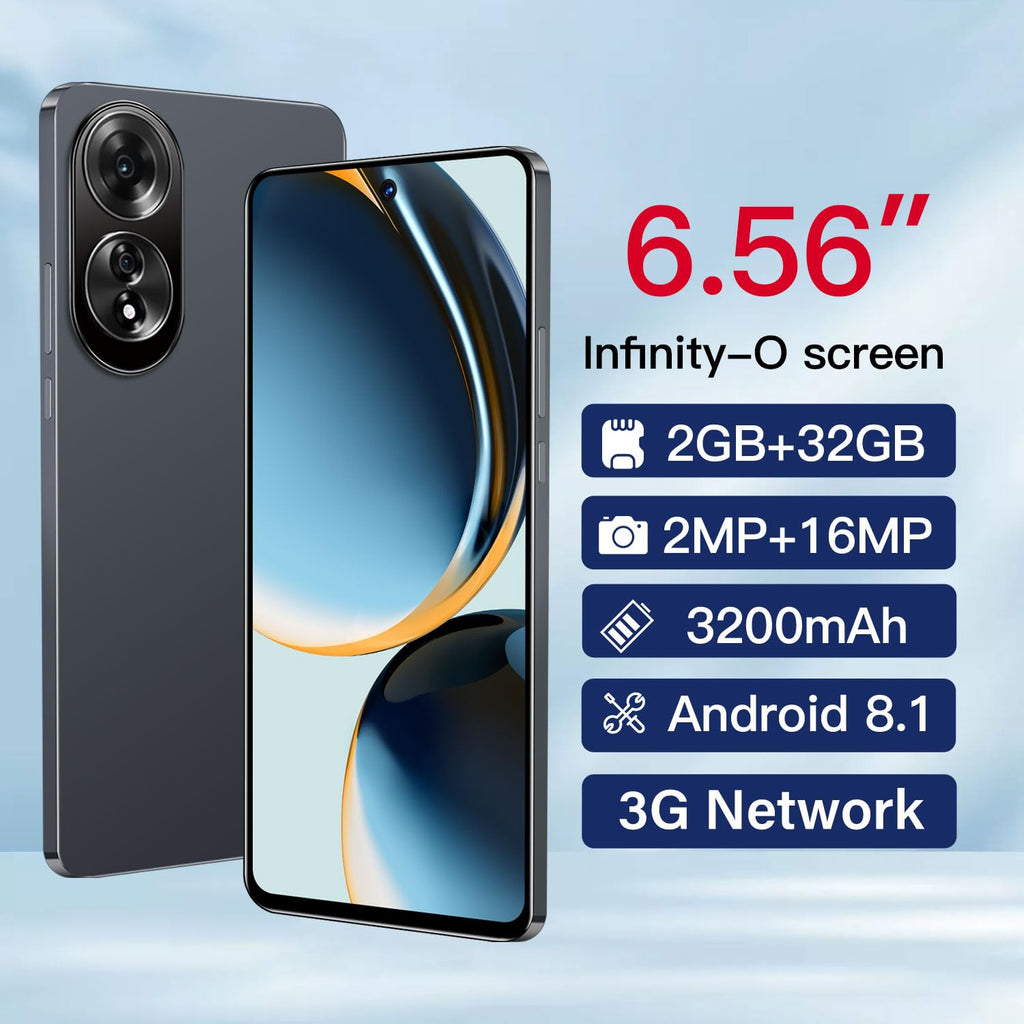 Unlocked Smartphone 6.56 inch HD Display 2GB RAM 32GB ROM Dual SIM Android Phone I192298