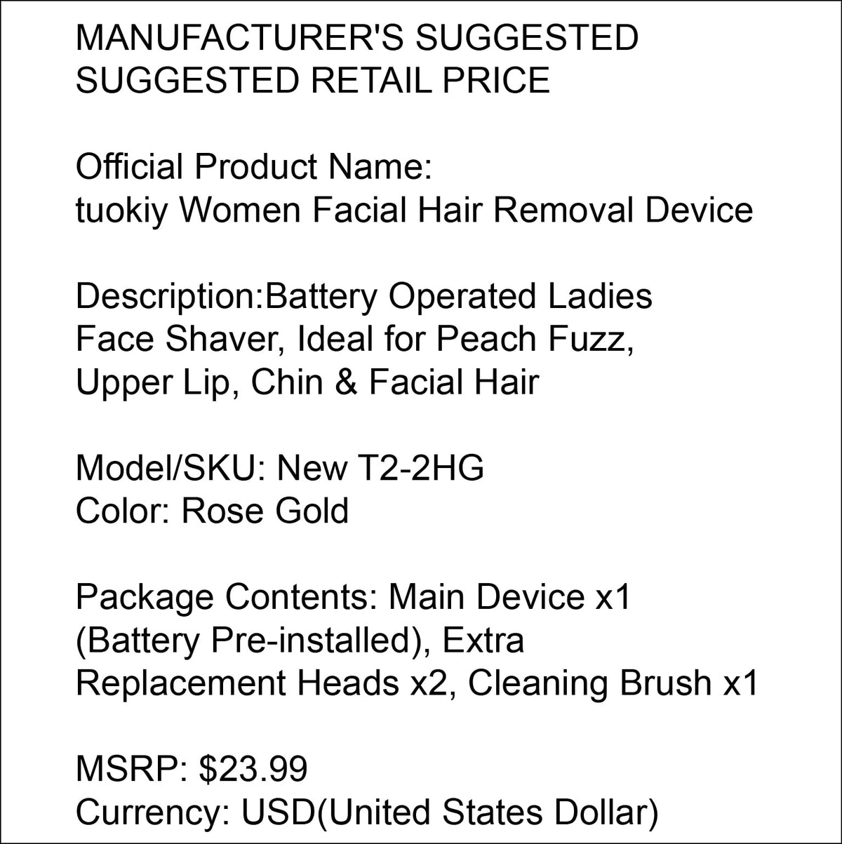 Battery Operated Facial Hair Remover J380745