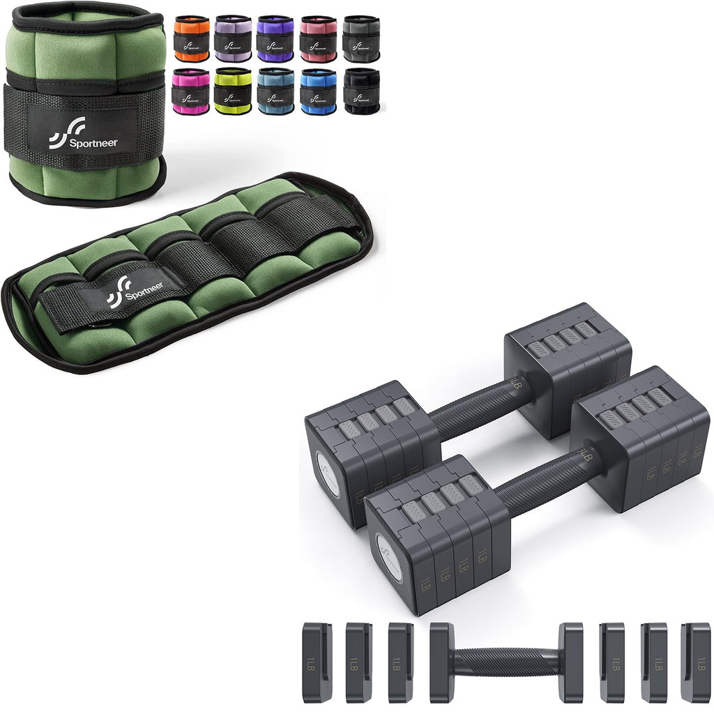 Adjustable Ankle Weights with Dumbbells A113