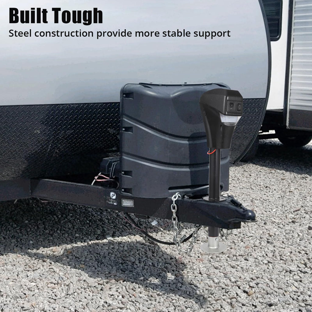 12V DC Electric Trailer Jack 3500 lbs A-Frame Tongue Jack with LED Light Z61325