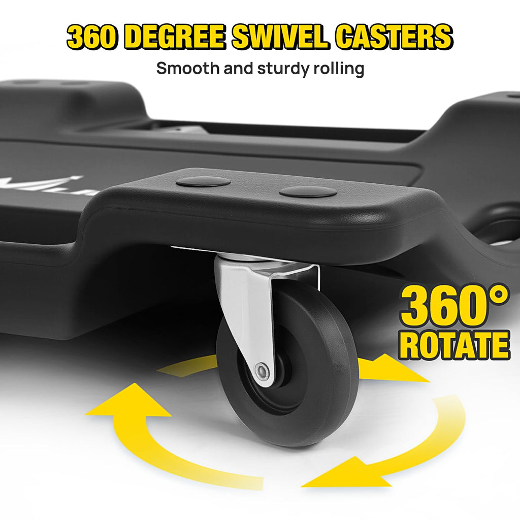 40" Mechanic Plastic Creeper with Padded Headrest F3728