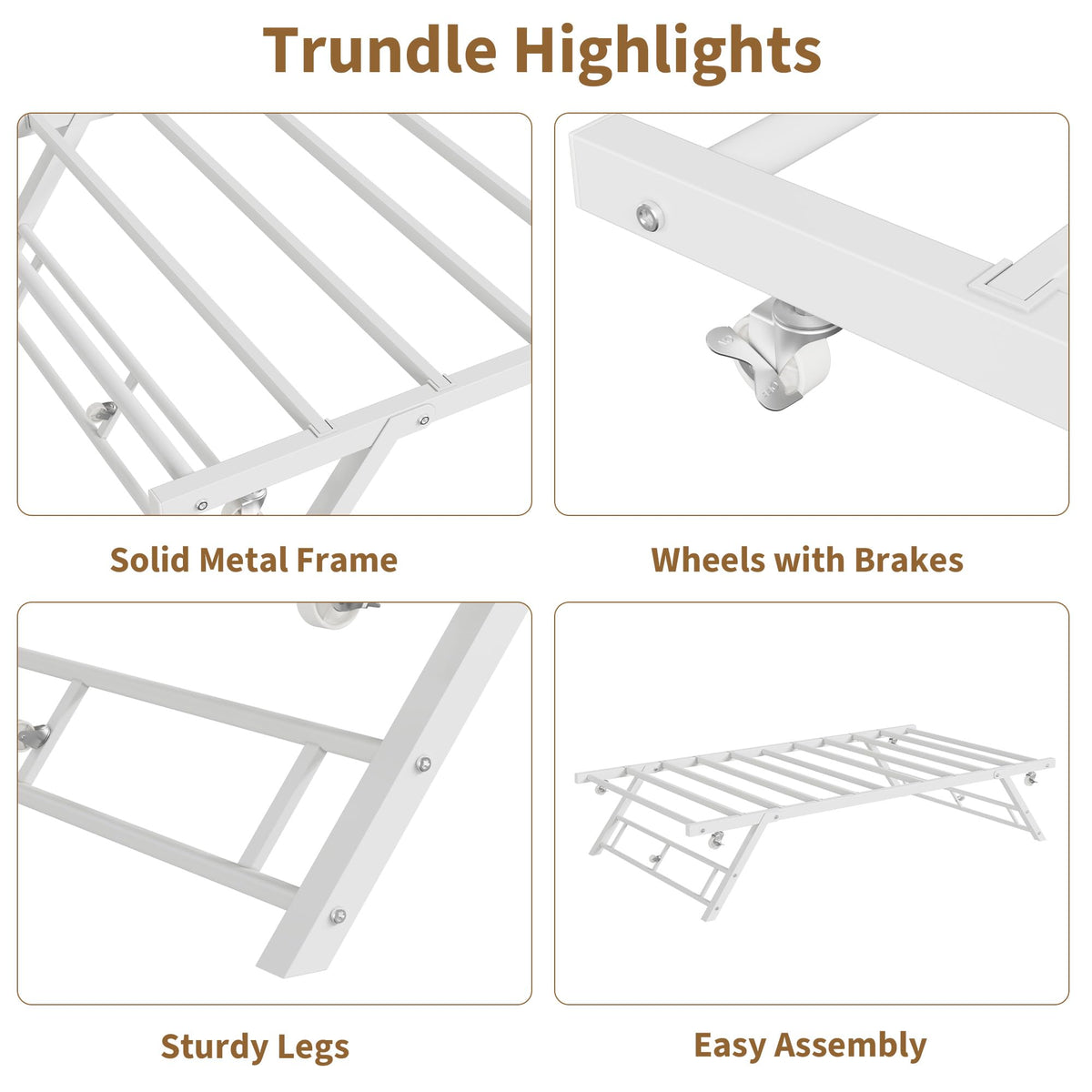 Twin Pop Up Trundle Bed J44706