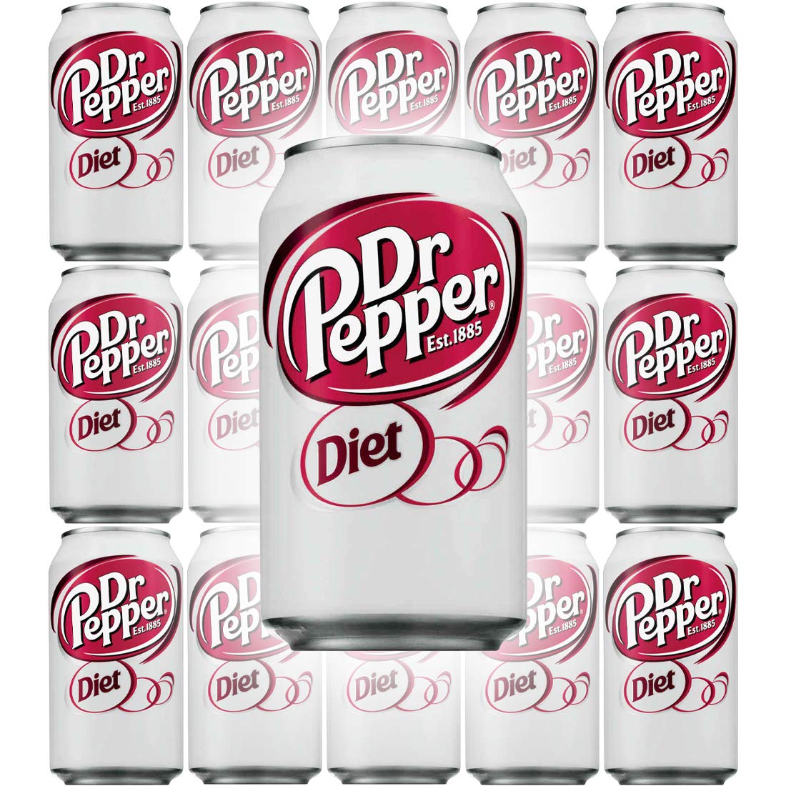Diet Dr Pepper Soda 12 Fl Oz Cans Pack of 15 R611427