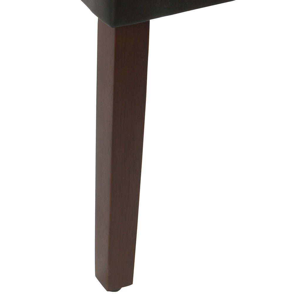 Black Faux Leather Dining Chair Set of 2 P2663