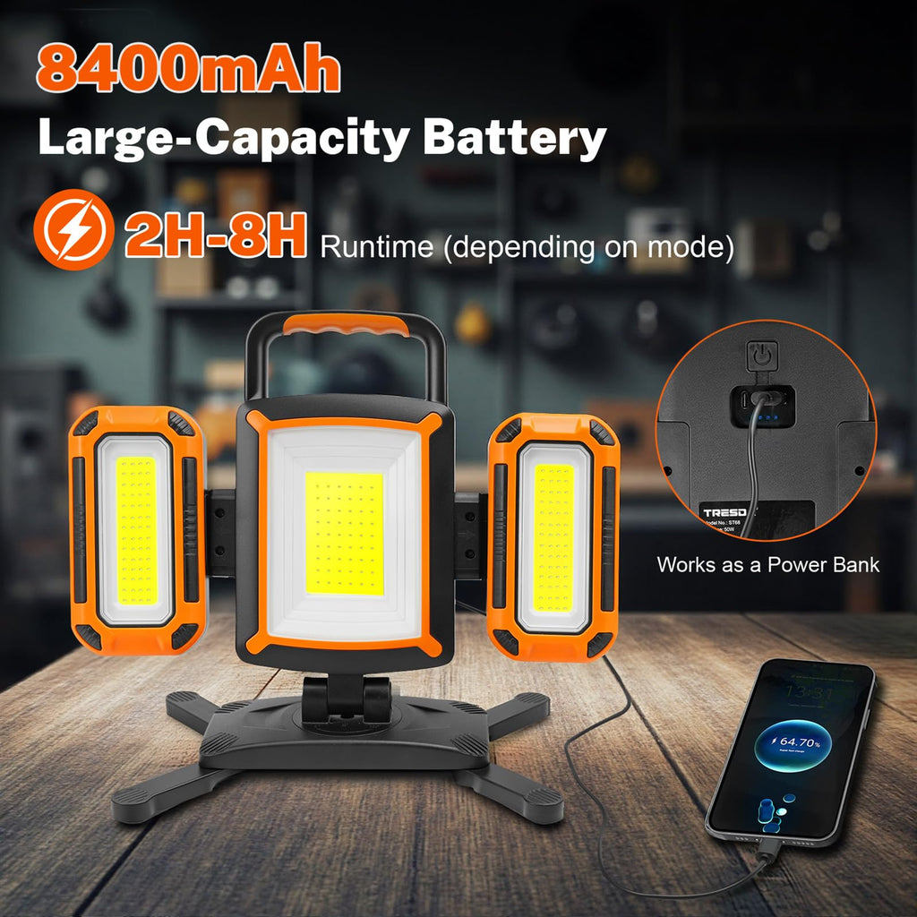 5000LM Rechargeable Magnetic Work Light D995