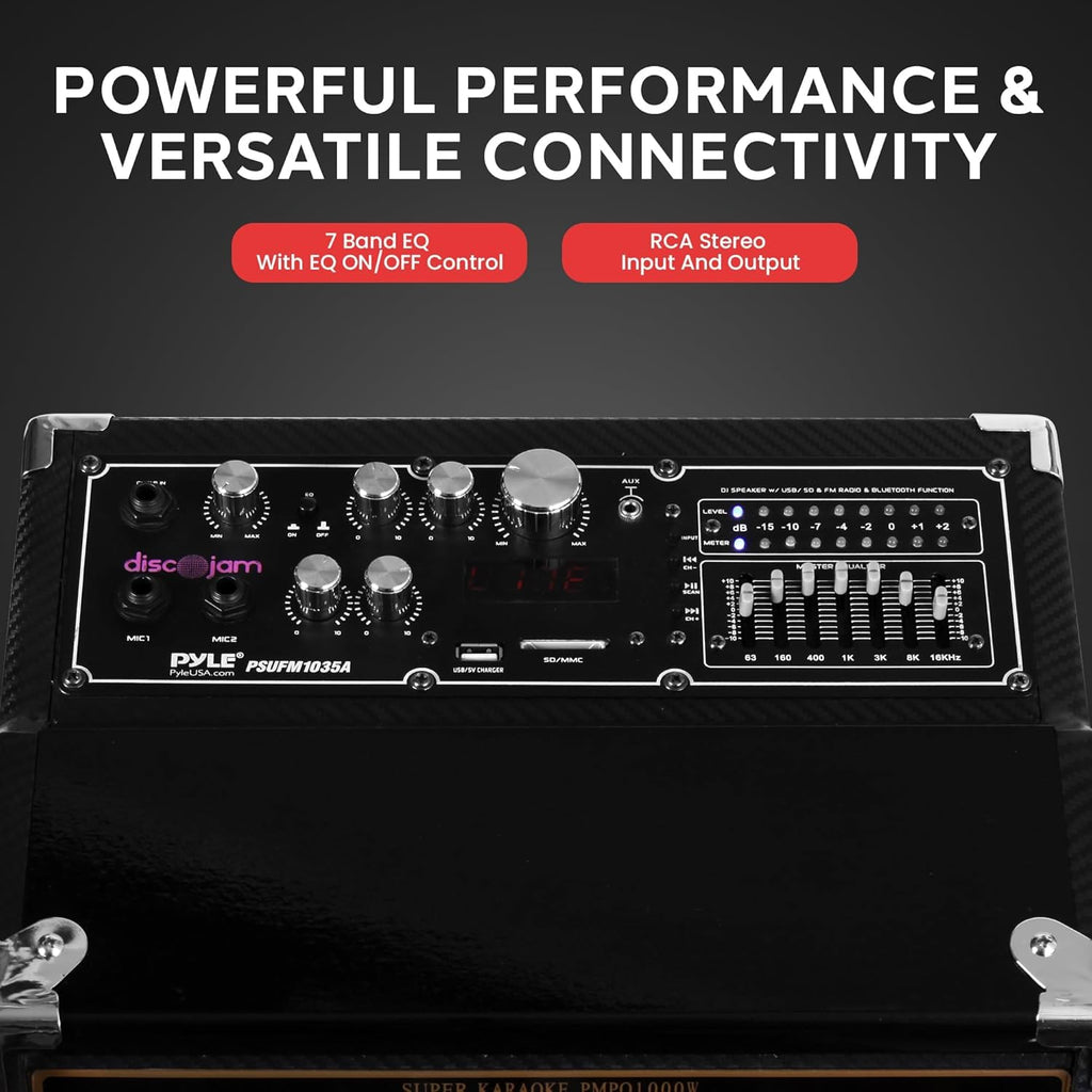 1000W Portable Bluetooth PA Speaker System B354