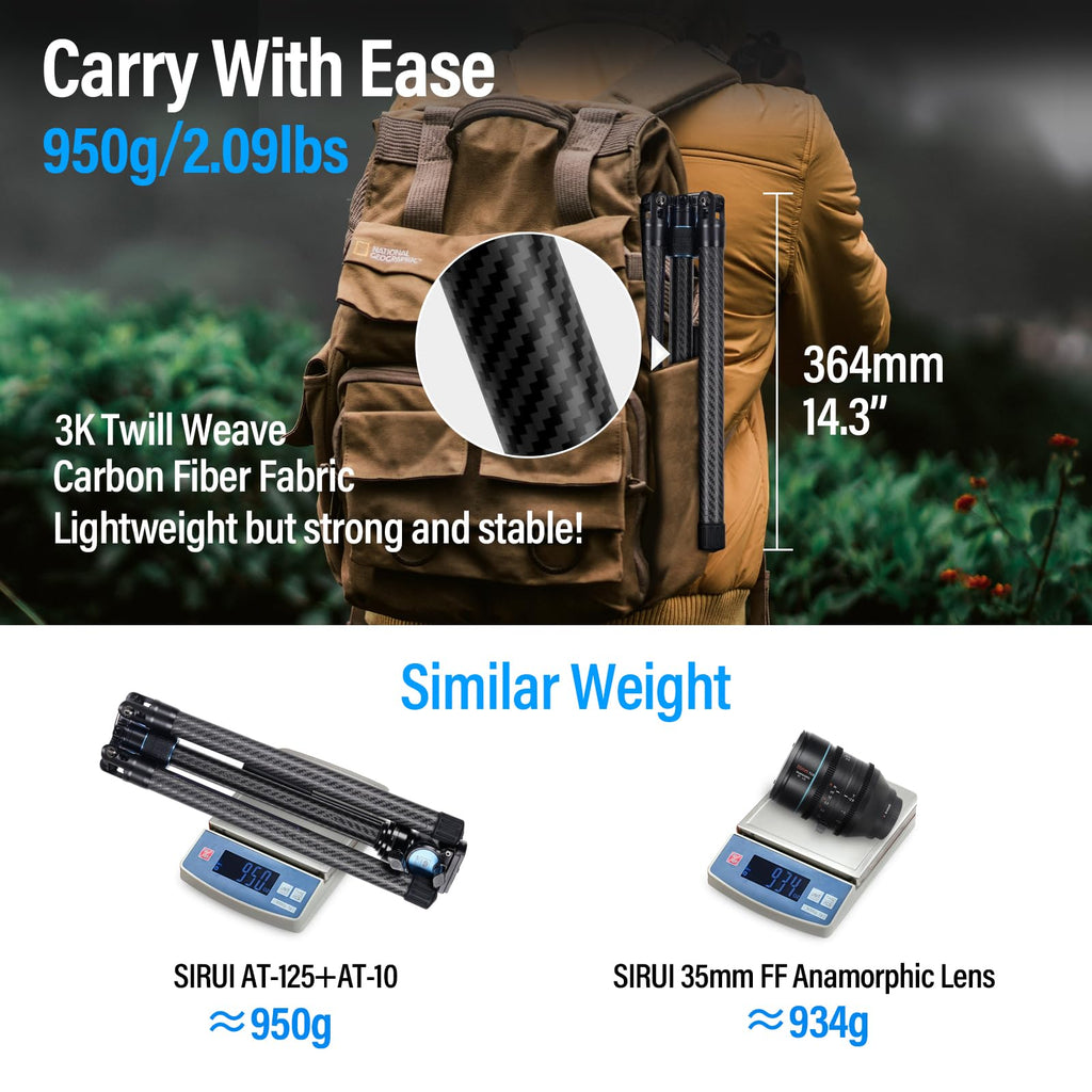 Carbon Fiber Tripod with Panoramic Fluid Head M67838