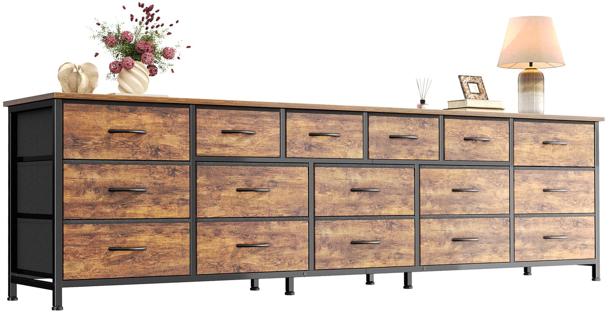 77.6" 16 Drawer Fabric Dresser K278110