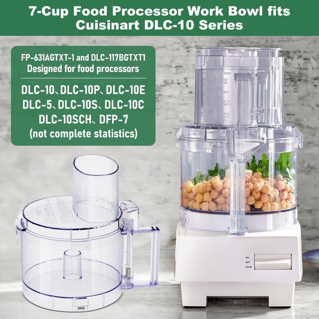 7-cup Food Processor Work Bowl with 4 Locking Tabs O6161