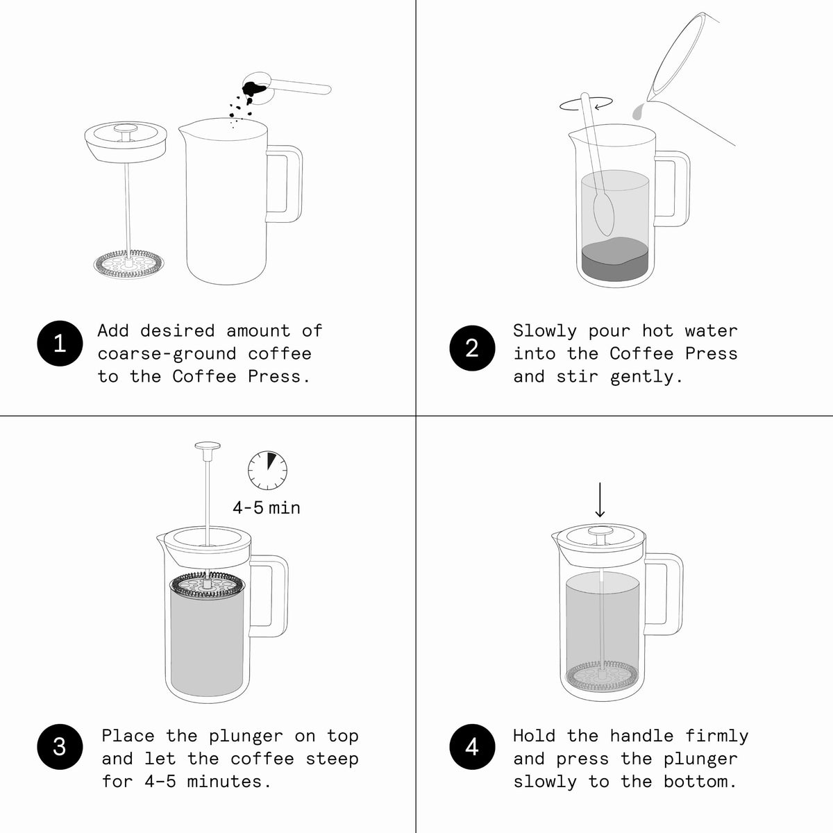 Stainless Steel Insulated Coffee Press B7108