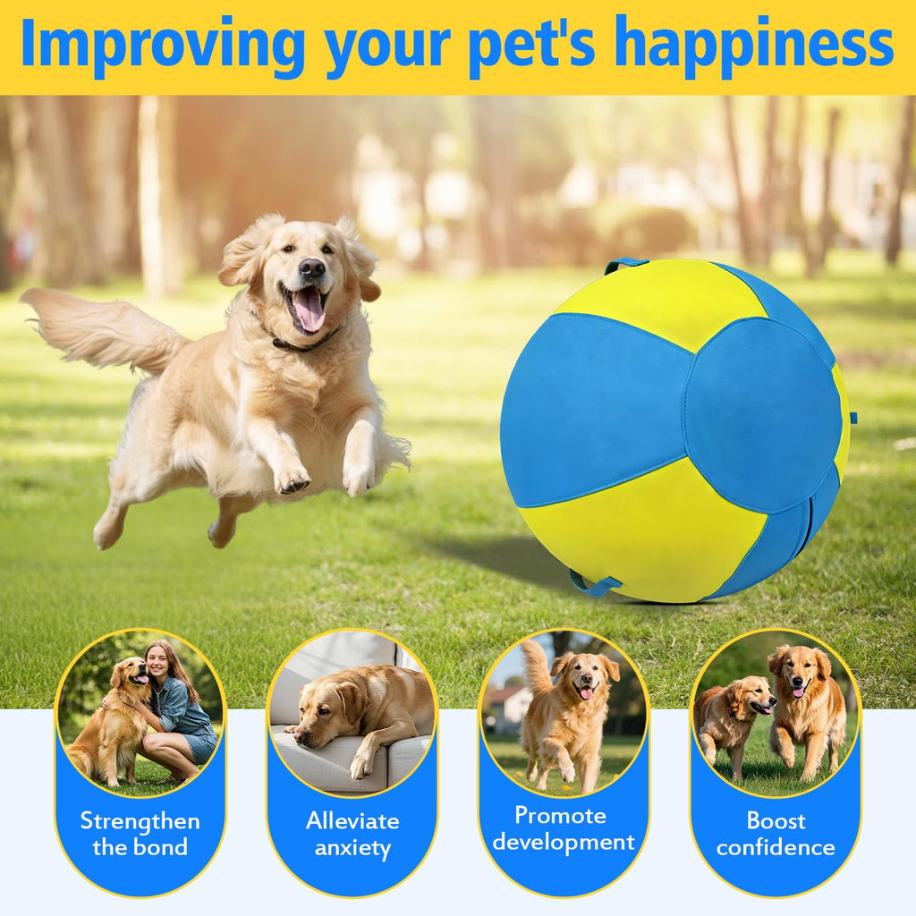 18 Inch Heavy Duty Dog Herding Ball with 3 Handles N33582