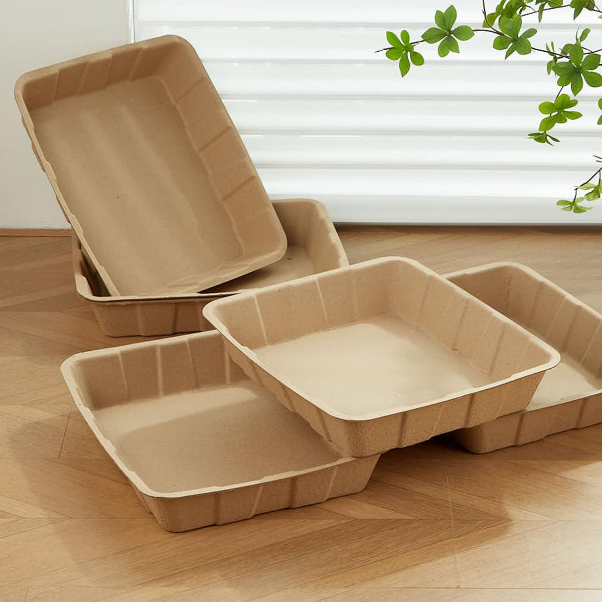Disposable Cardboard Cat Litter Boxes 5 Pack Z39876