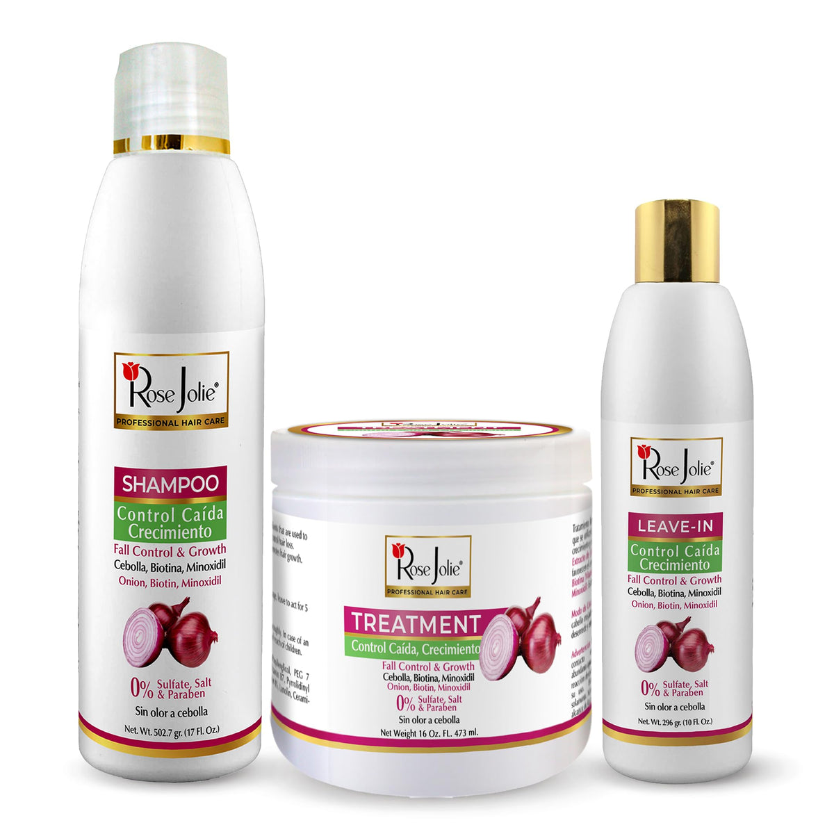 Sulfate Free Hair Growth Bundle Shampoo Hair Mask Leave In Conditioner O258466