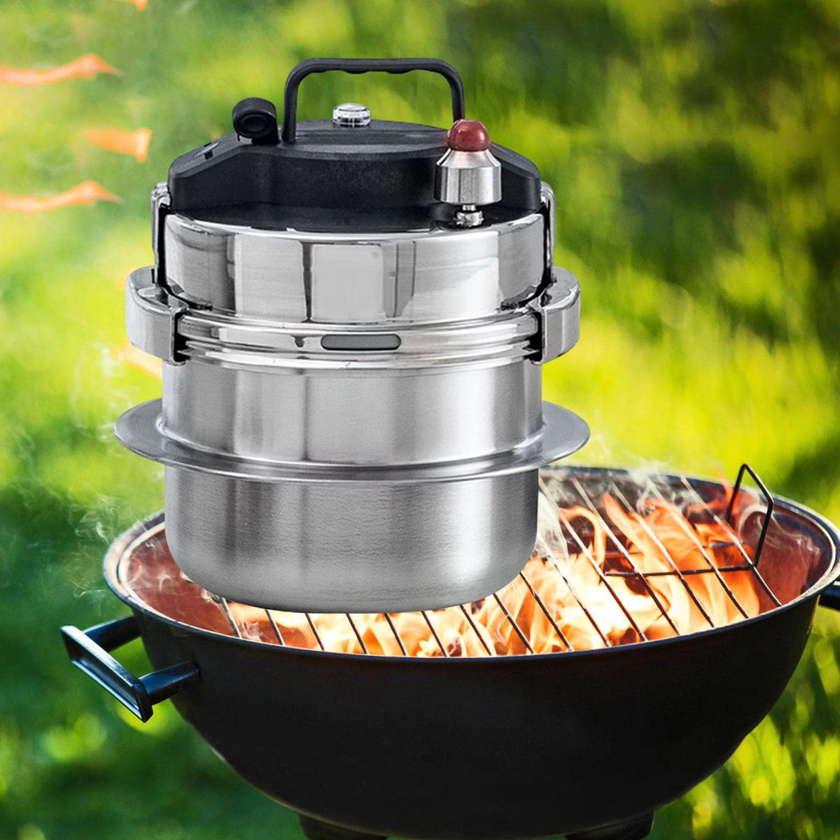 Small Pressure Cookers with Wooden T129