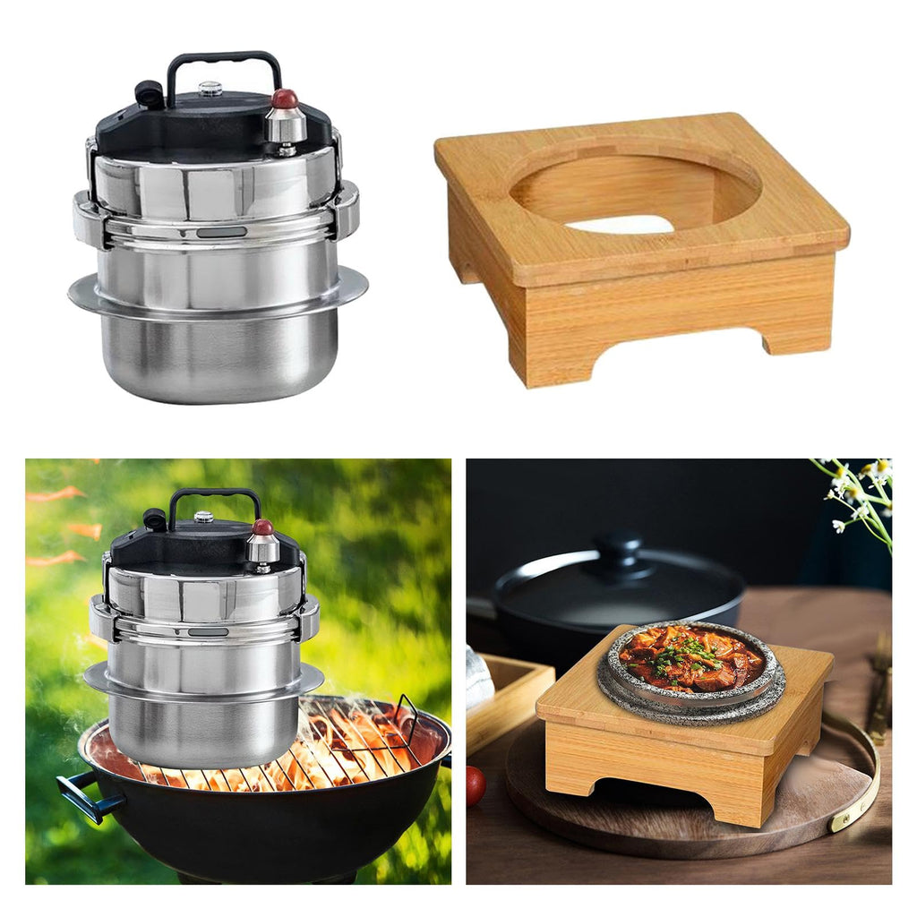 Small Pressure Cookers with Wooden T129