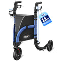 3 Wheel Foldable Walker 8'' Tires 300 LBS N82686