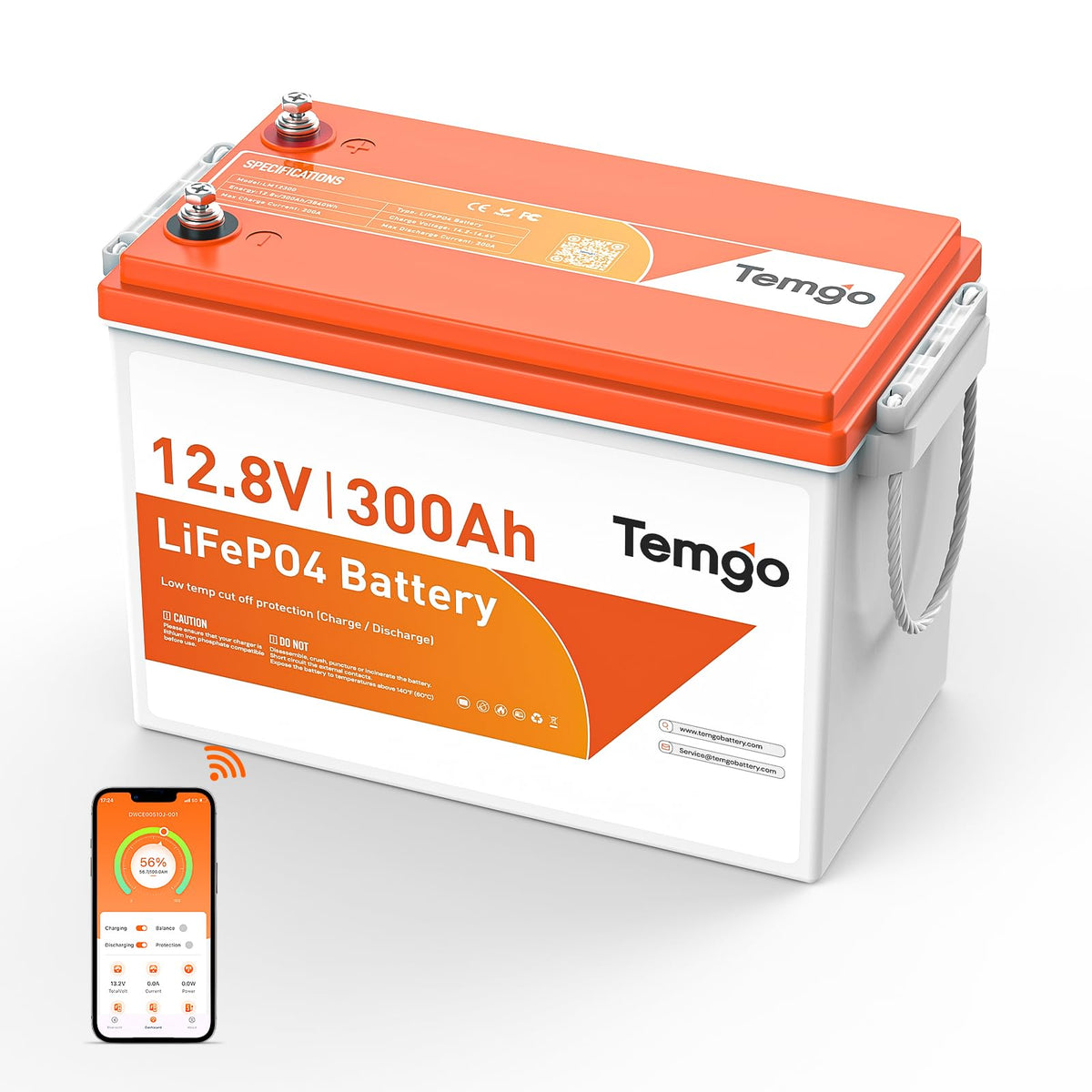 12V 300Ah LiFePO4 Lithium Battery K83719