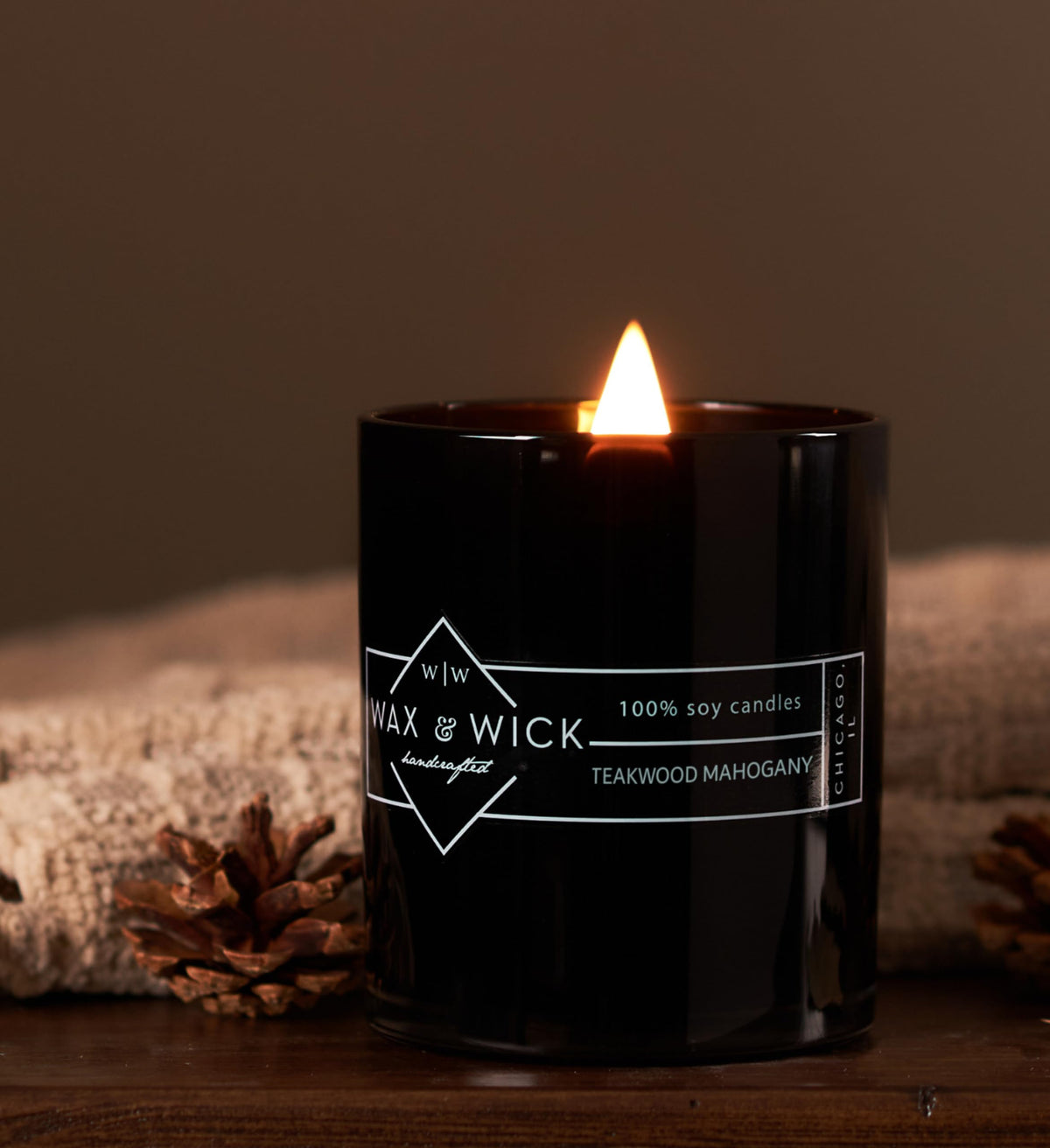 12oz Soy Wax Double Wood Wick Scented Candle A4956