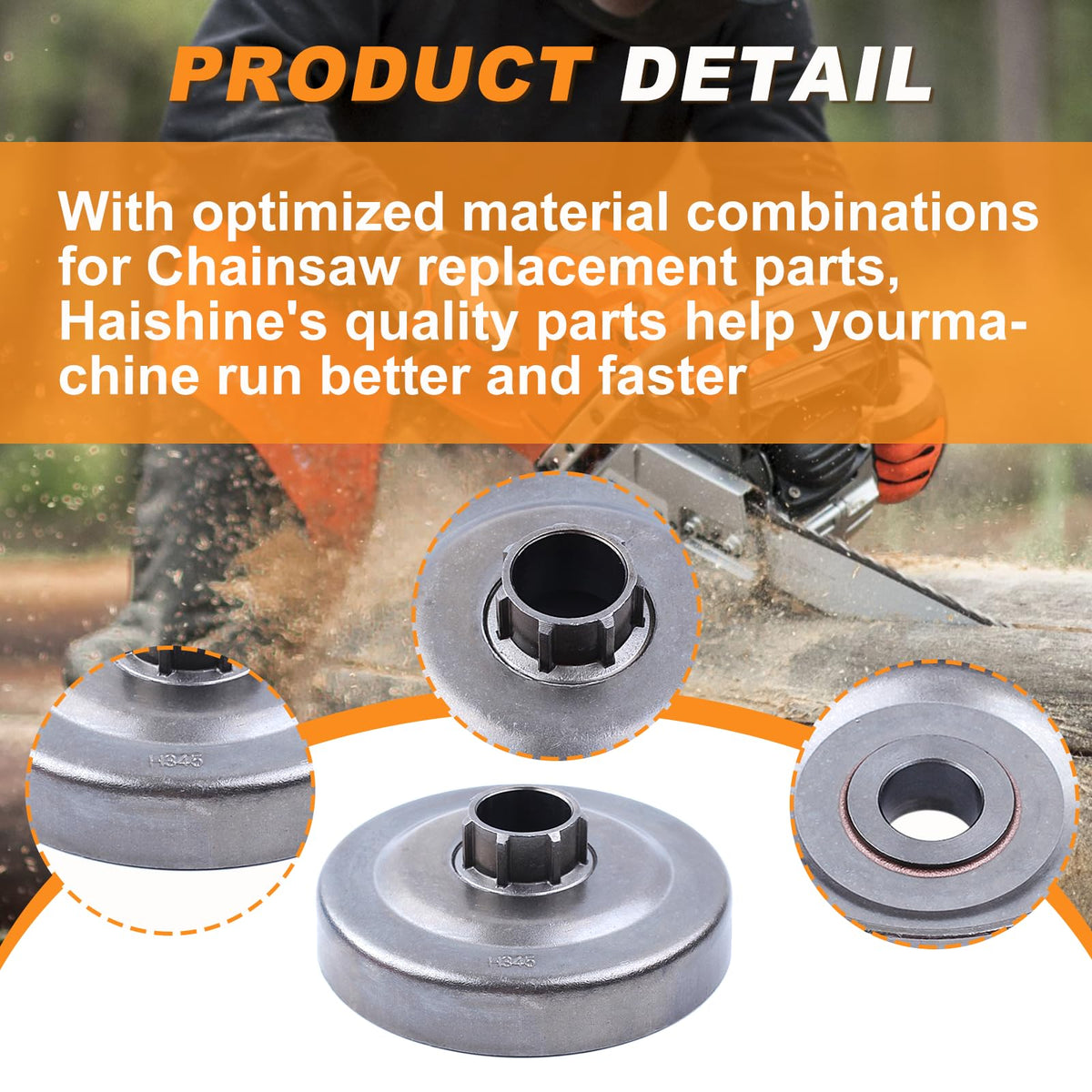 7T Clutch Drum Sprocket Rim Needle Bearing Kit Chainsaw N268754