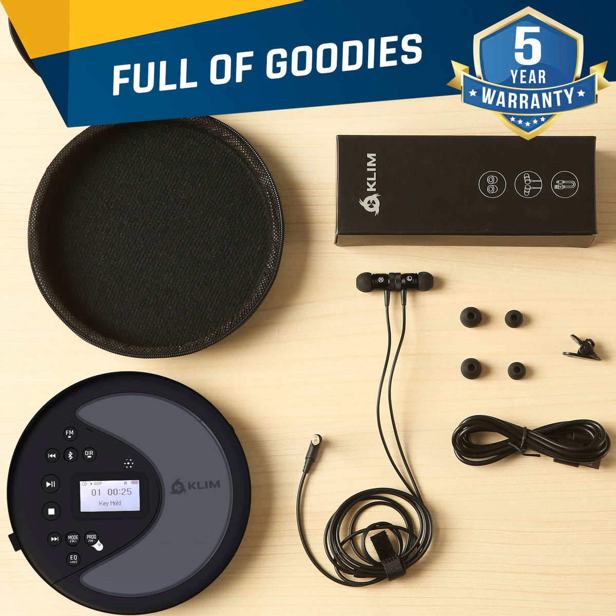 Portable CD Player with Bluetooth X8566