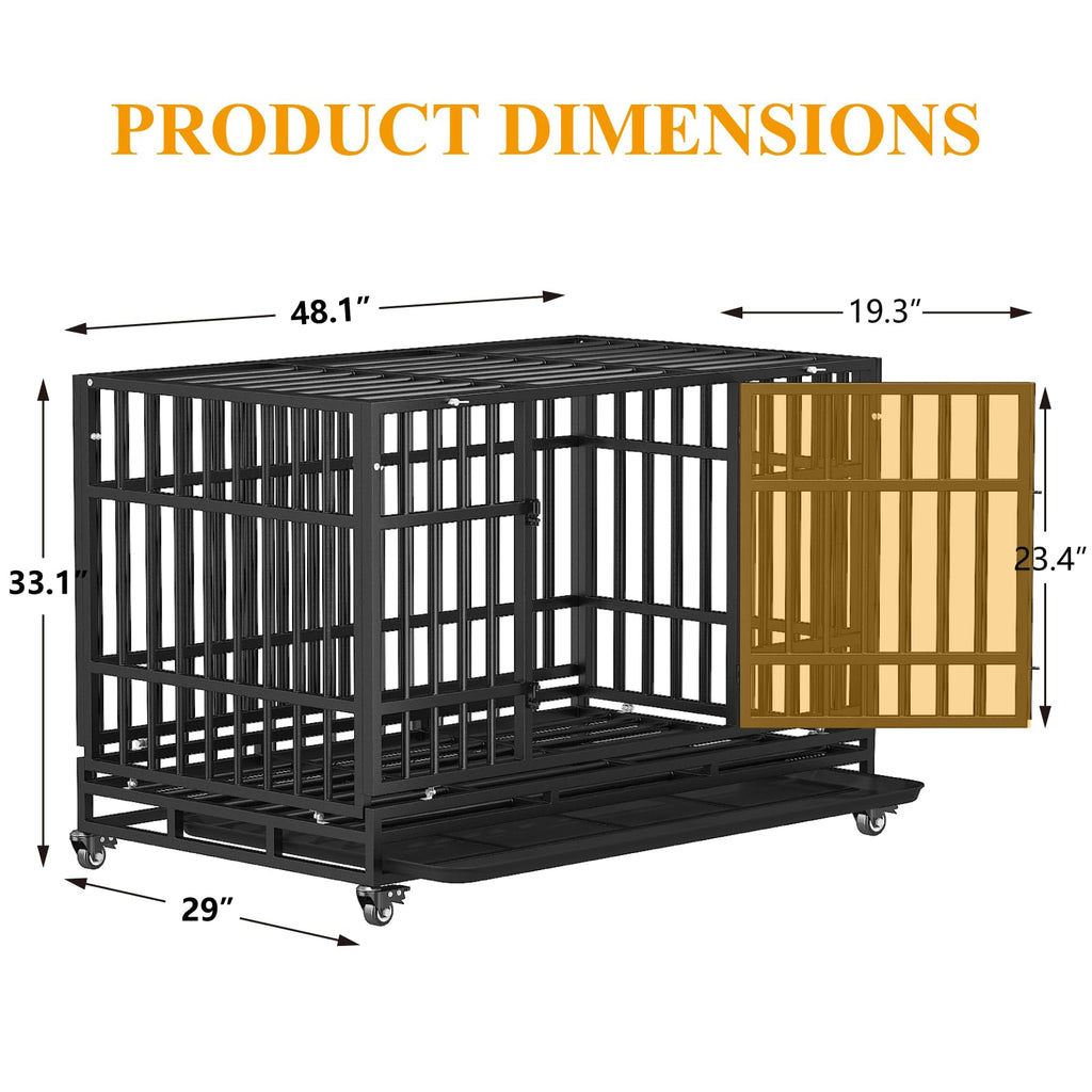 48 Inch Heavy Duty Dog Crates H478