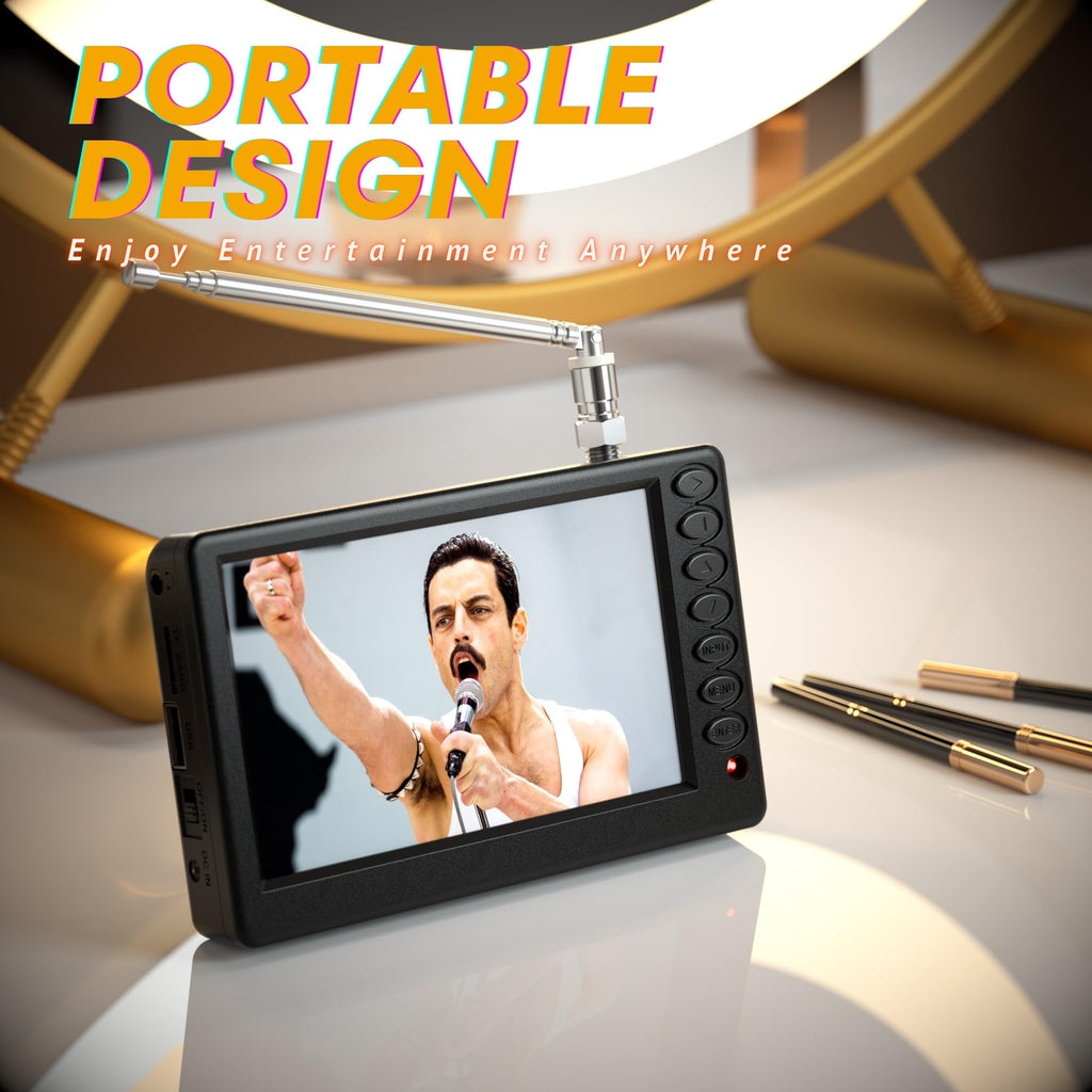5 Inch Portable Mini TV with Remote X9329