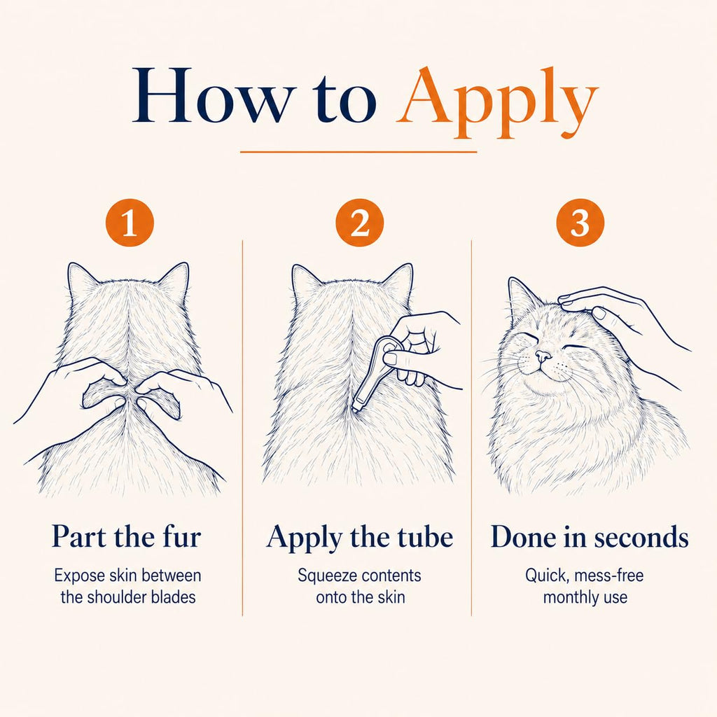 Waterproof Topical Flea & Tick Preventative for Cats, 6 Doses R95982