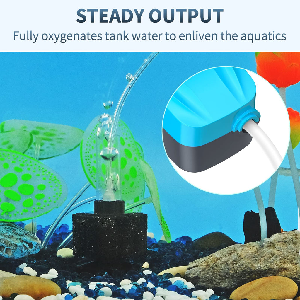 Aquarium Air Pump with Sponge Filter Kit C663024
