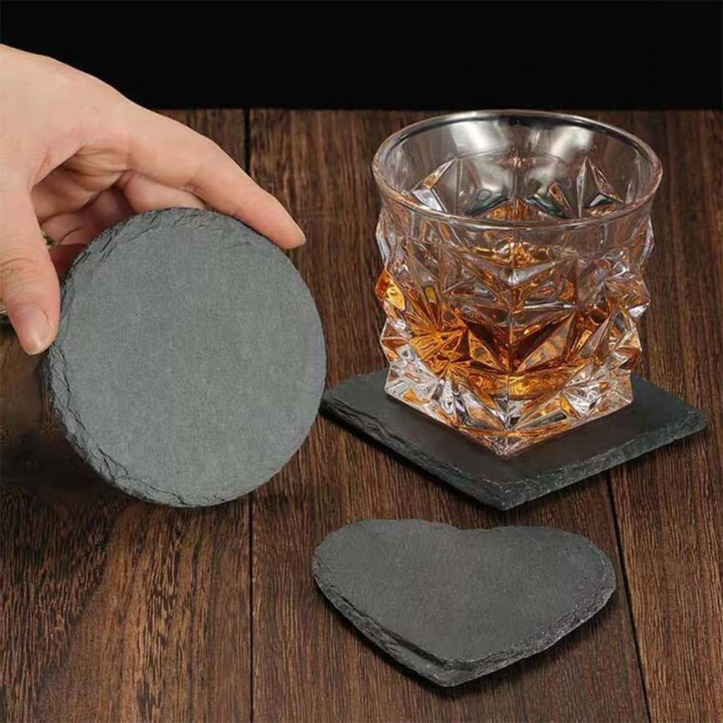 Black Natural Stone Coasters N550395
