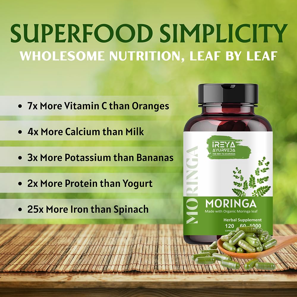 1000 mg Moringa Capsules A334385