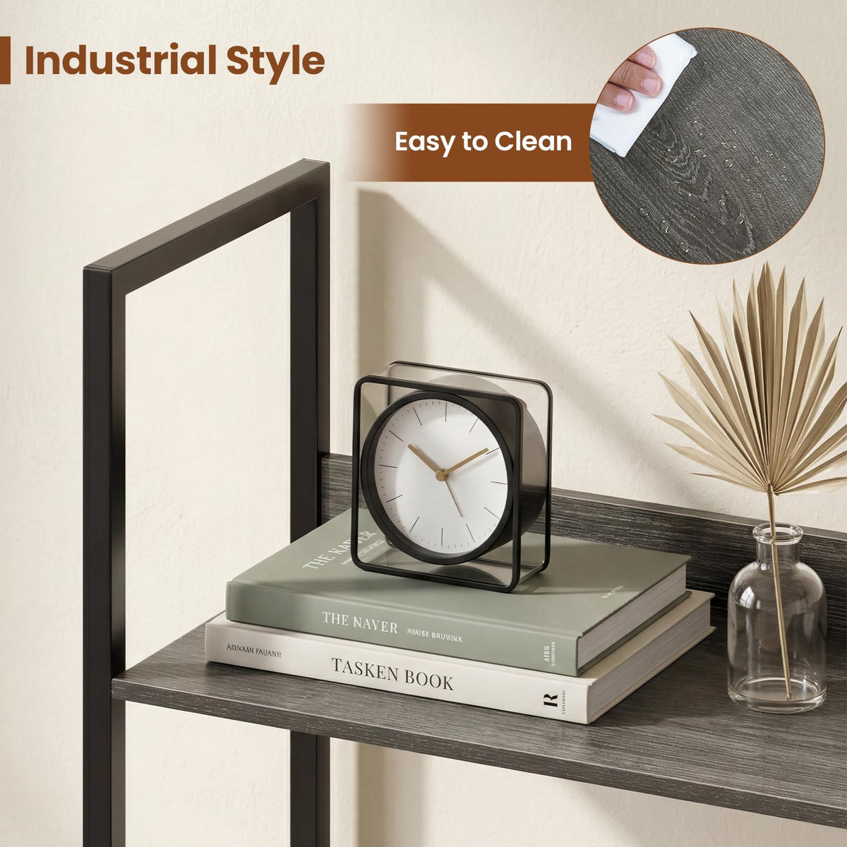 5-Tier Wooden Bookshelf Set of 2 R632