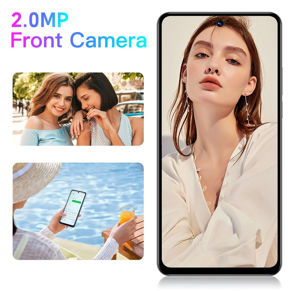 Unlocked Smartphone 6.56 inch HD Display 2GB RAM 32GB ROM Dual SIM Android Phone I192298