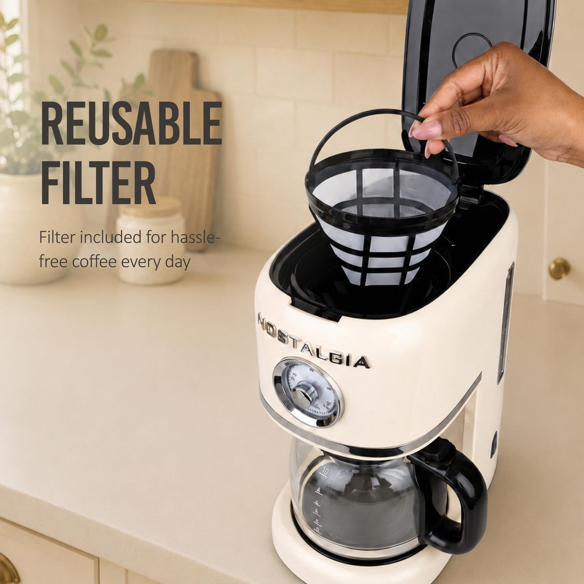 Cream 10 Cup Coffee Maker C668970