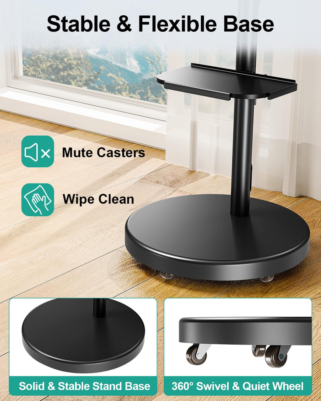 Rolling TV Stand for 26-65 inch Screens G447819