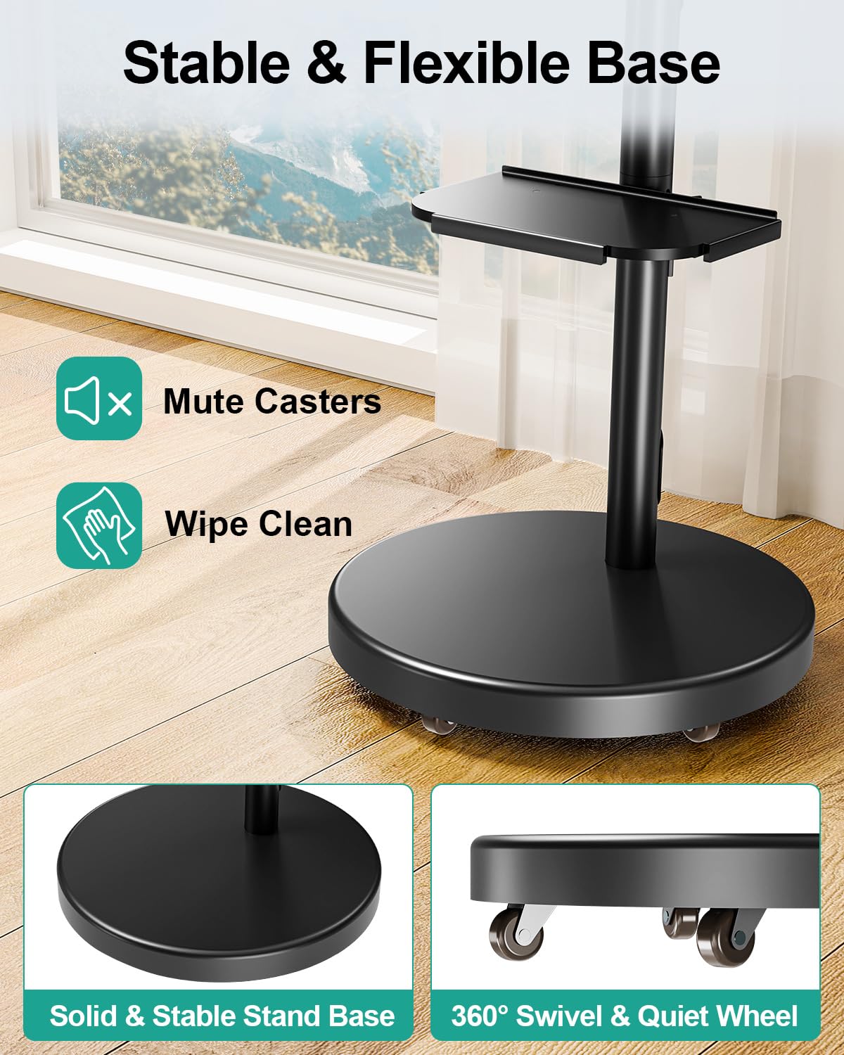Rolling TV Stand for 26-65 inch Screens G447819