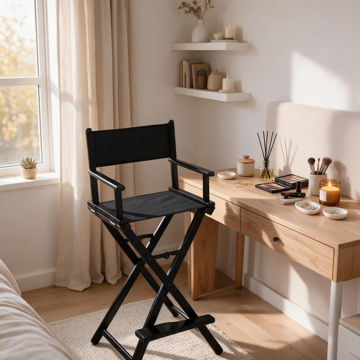 Folding Director Chair with Footrest X143