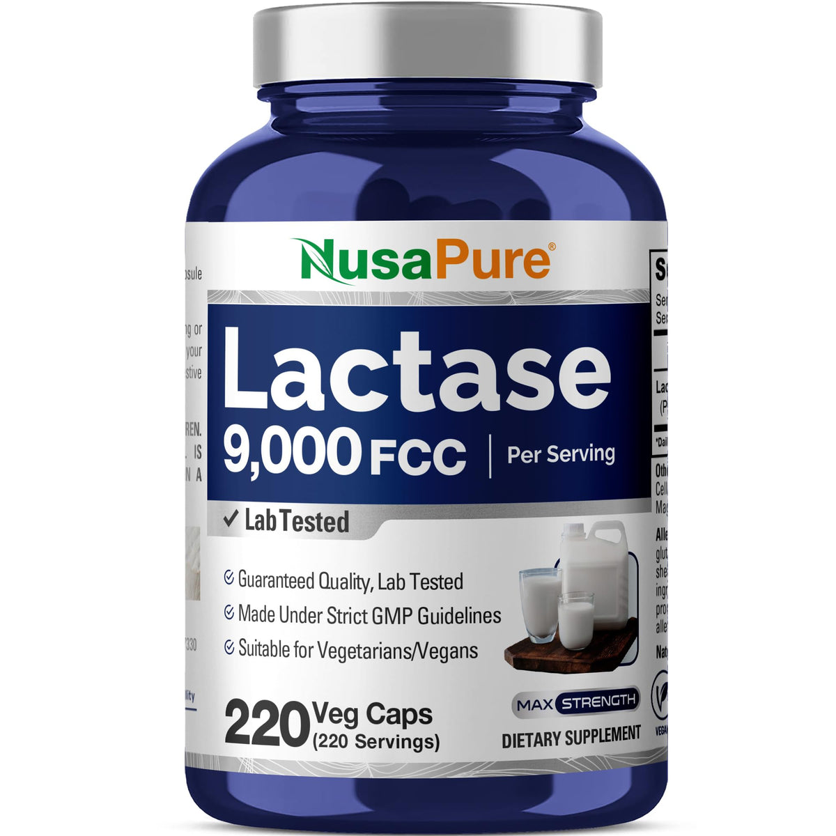 Vegan Lactase Enzyme 220 Veg Capsules S66104