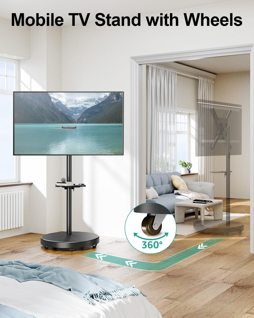Rolling TV Stand for 26-65 inch Screens G447819