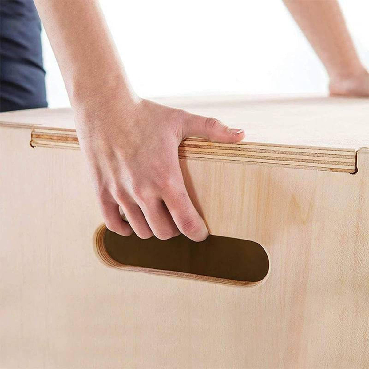 Wood Jump Box with Handles A23347