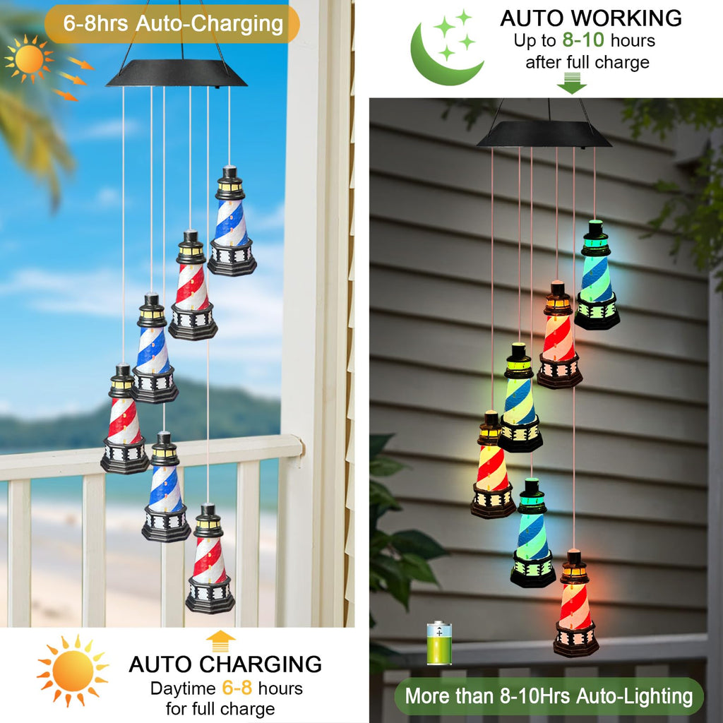 Color Changing LED Wind Chimes D7430