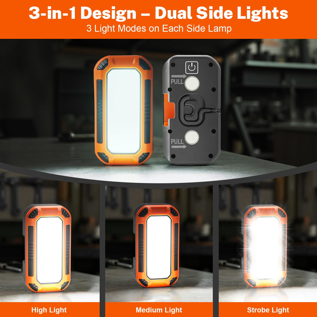 5000LM Rechargeable Magnetic Work Light D995