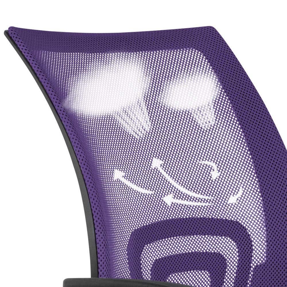 Purple Adjustable Swivel Mesh Office Chair B54582