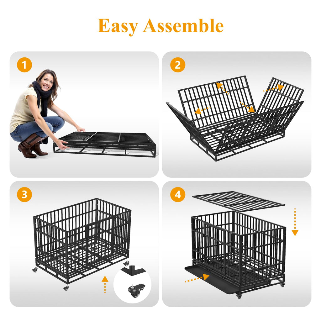 48 Inch Heavy Duty Dog Crates H478